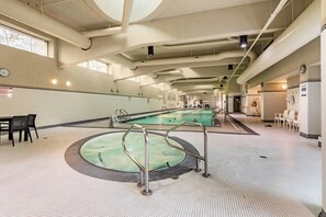 Indoor pool, a heated pool