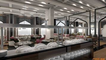 Daily buffet breakfast (OMR 5 per person)