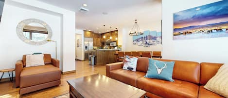 Smart TV, fireplace, DVD player, offices