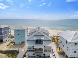 Exterior - San Dawg: 5 BR Home - Amazing pool, Beachfront, Sleeps 14, Pet Friendly (Cape San Blas)