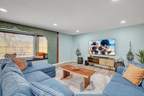 Smart TV, video games, foosball, table tennis