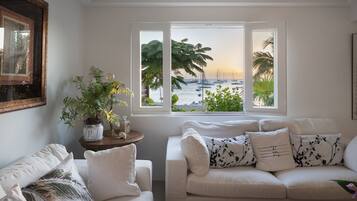 Smart TV, libros, estéreo