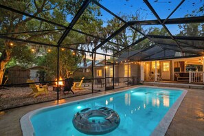 Outdoor pool, a heated pool - Oak Canopy Escape | St. Augustine | Heated Pool (St. Augustine)