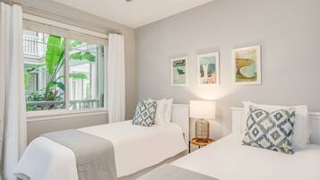 2 bedrooms, desk, iron/ironing board, travel cot