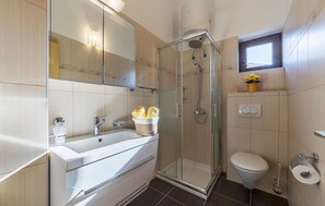 Shower, hair dryer - Nice apartment in Labin with house sea view (Labin)
