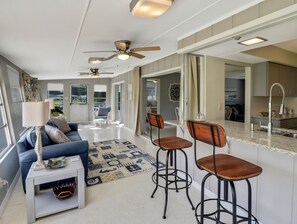 Smart TV, fireplace, stereo, computer monitors - Canal Home to Gulf Completely Renovated, Large Pool, come to Serenity Retreat!!! (Englewood)