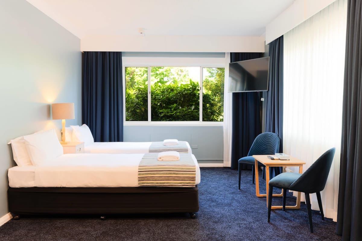 Accessible Family Room | In-room safe, blackout curtains, iron/ironing board, free WiFi