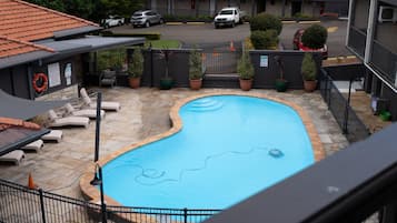 Pool View Room | In-room safe, blackout curtains, iron/ironing board, free WiFi