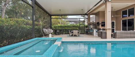 Una piscina climatizada