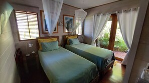 2 bedrooms, in-room safe, iron/ironing board, travel crib
