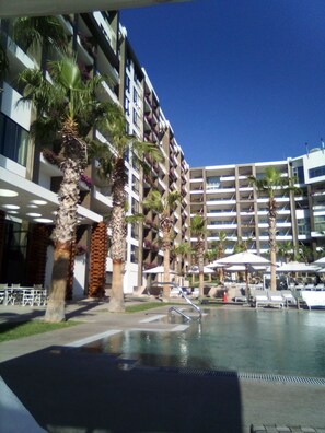 屋外プール、温水プール