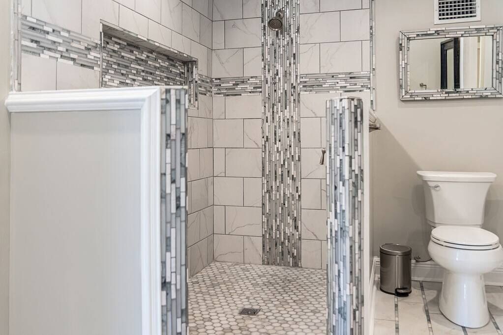 Shower, hair dryer