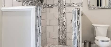 Shower, hair dryer