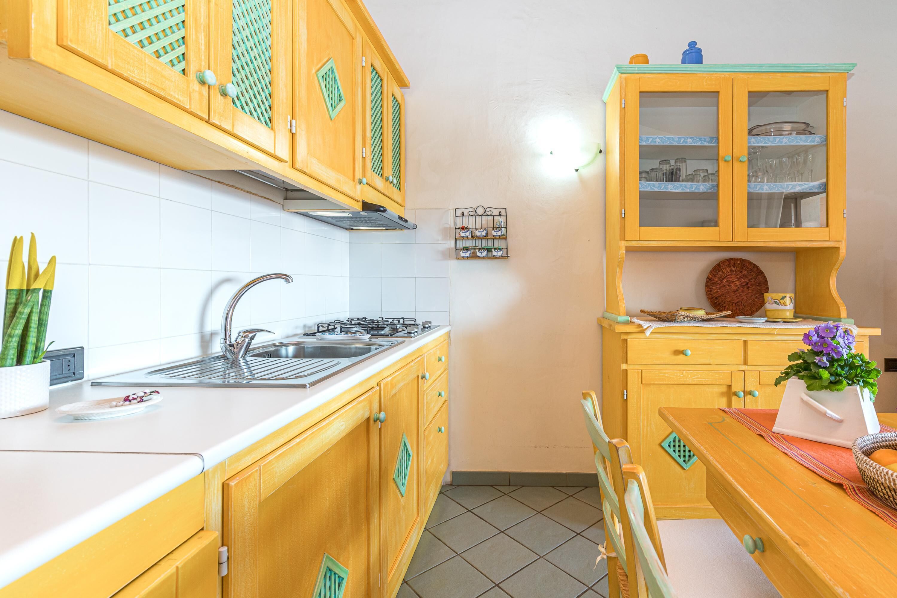 Kühlschrank, Mikrowelle, Herdplatte, Geschirrspüler