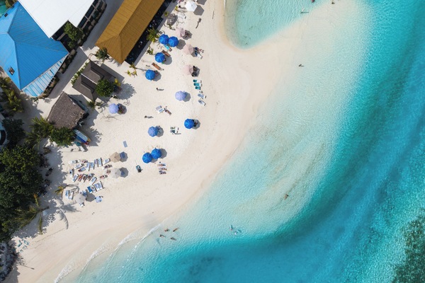 Beach nearby, white sand