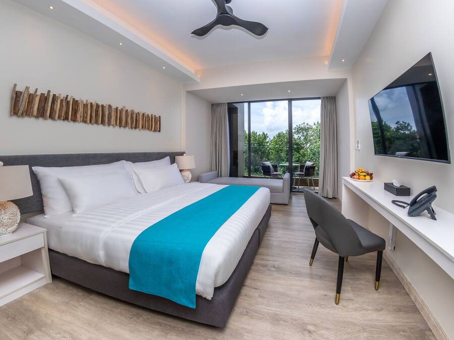 Habitación Deluxe con 1 cama doble o 2 individuales, 1 habitación | Minibar, caja fuerte, decoración individual y mobiliario individual