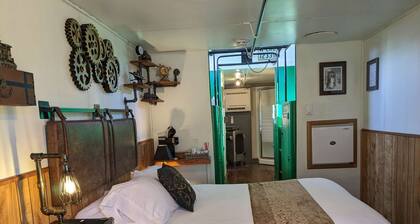 Steampunk Train at Olympic Railway Inn - Pet Friendly