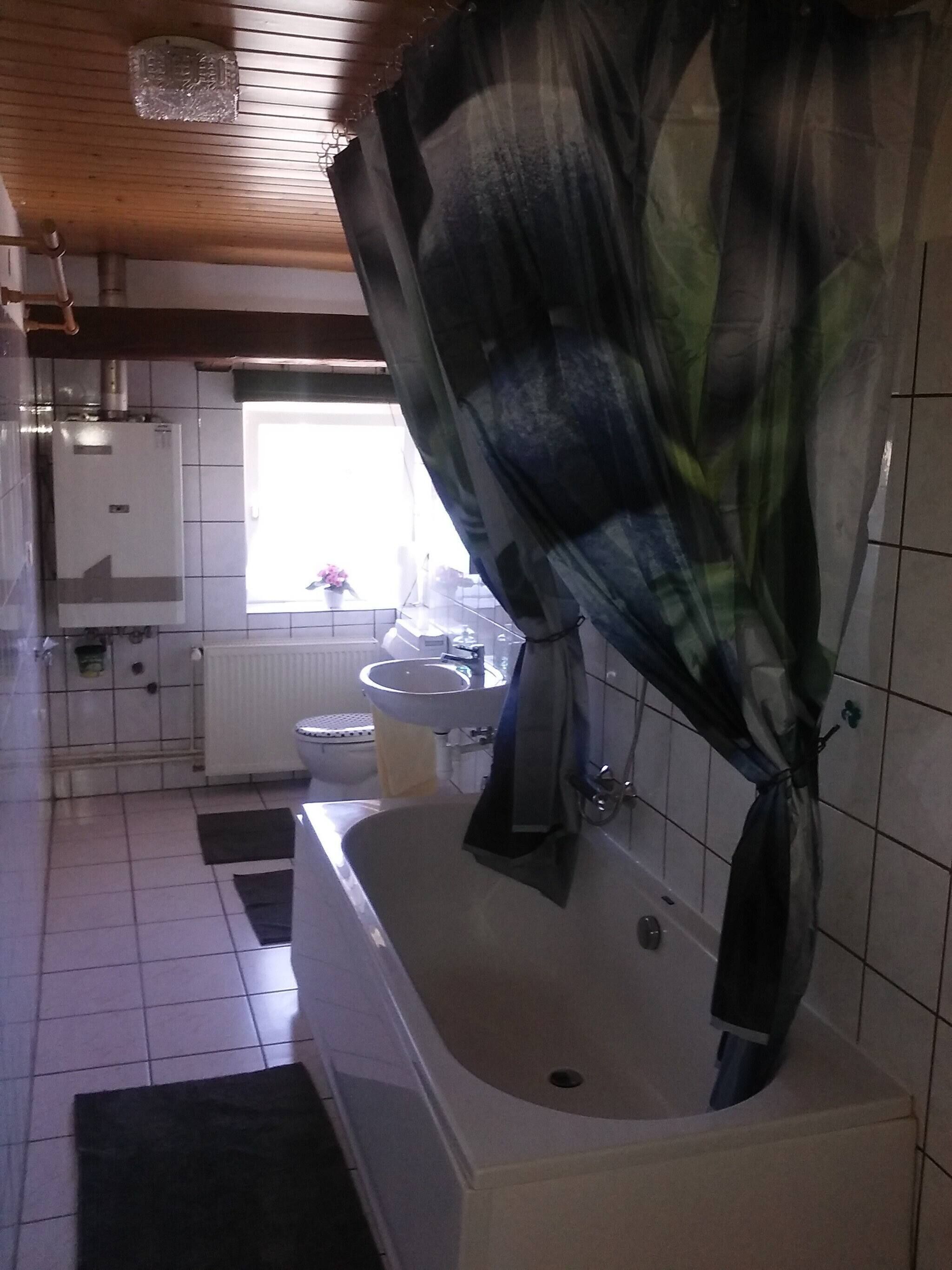 Apartment, 1 Schlafzimmer, Gartenblick | Badezimmer