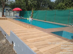 小木屋, 2 間臥室, 吸煙房, 私人泳池 | 泳池 | 室外泳池