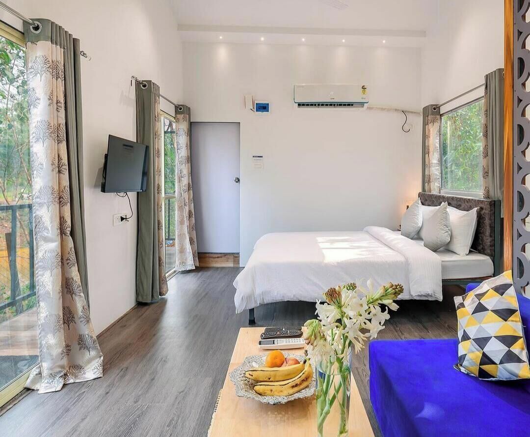 Chalet, 2 slaapkamers, roken, privézwembad | 2 slaapkamers, een strijkplank/strijkijzer