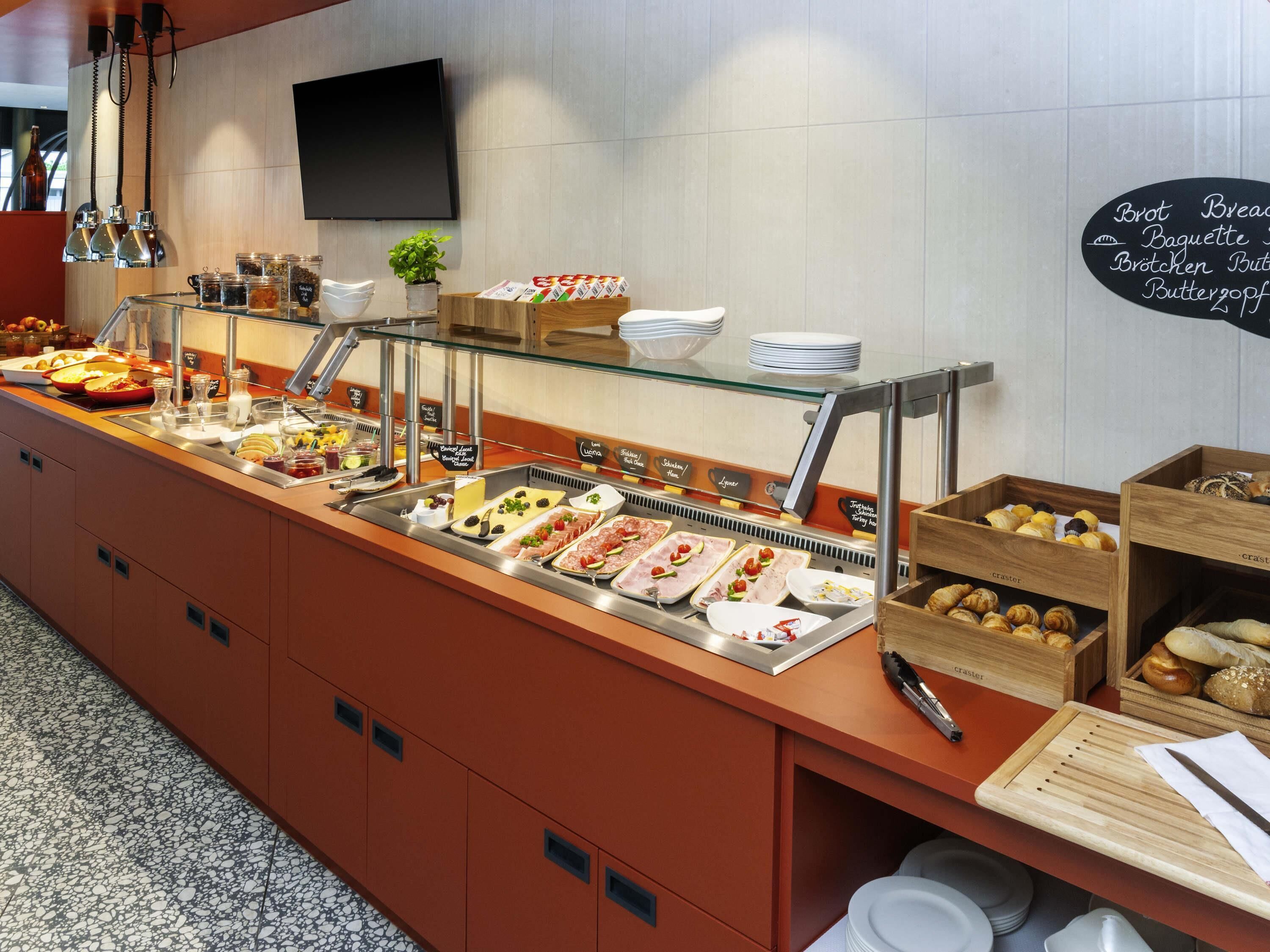 daily buffet breakfast (chf 20 per person)