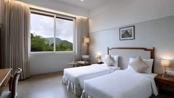 Superior Room | Desk, laptop workspace, blackout curtains, iron/ironing board