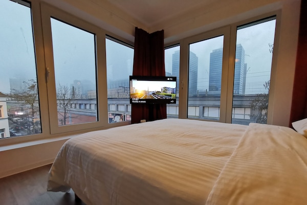 Comfort Double Room | Down comforters, desk, laptop workspace, blackout drapes