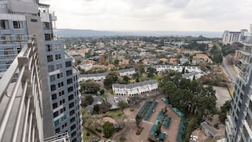 Vue sur la ville depuis l’hébergement