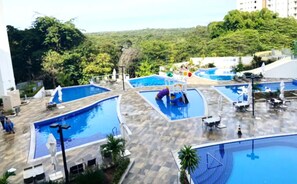 Indoor pool, outdoor pool