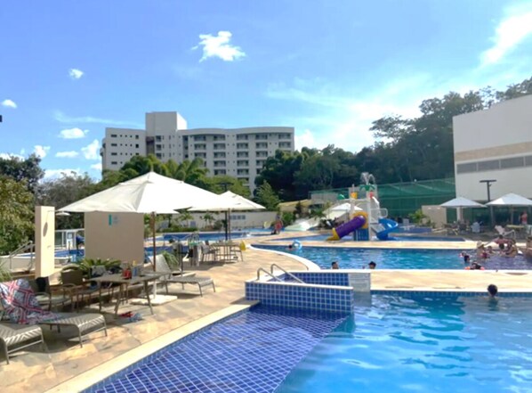Indoor pool, outdoor pool
