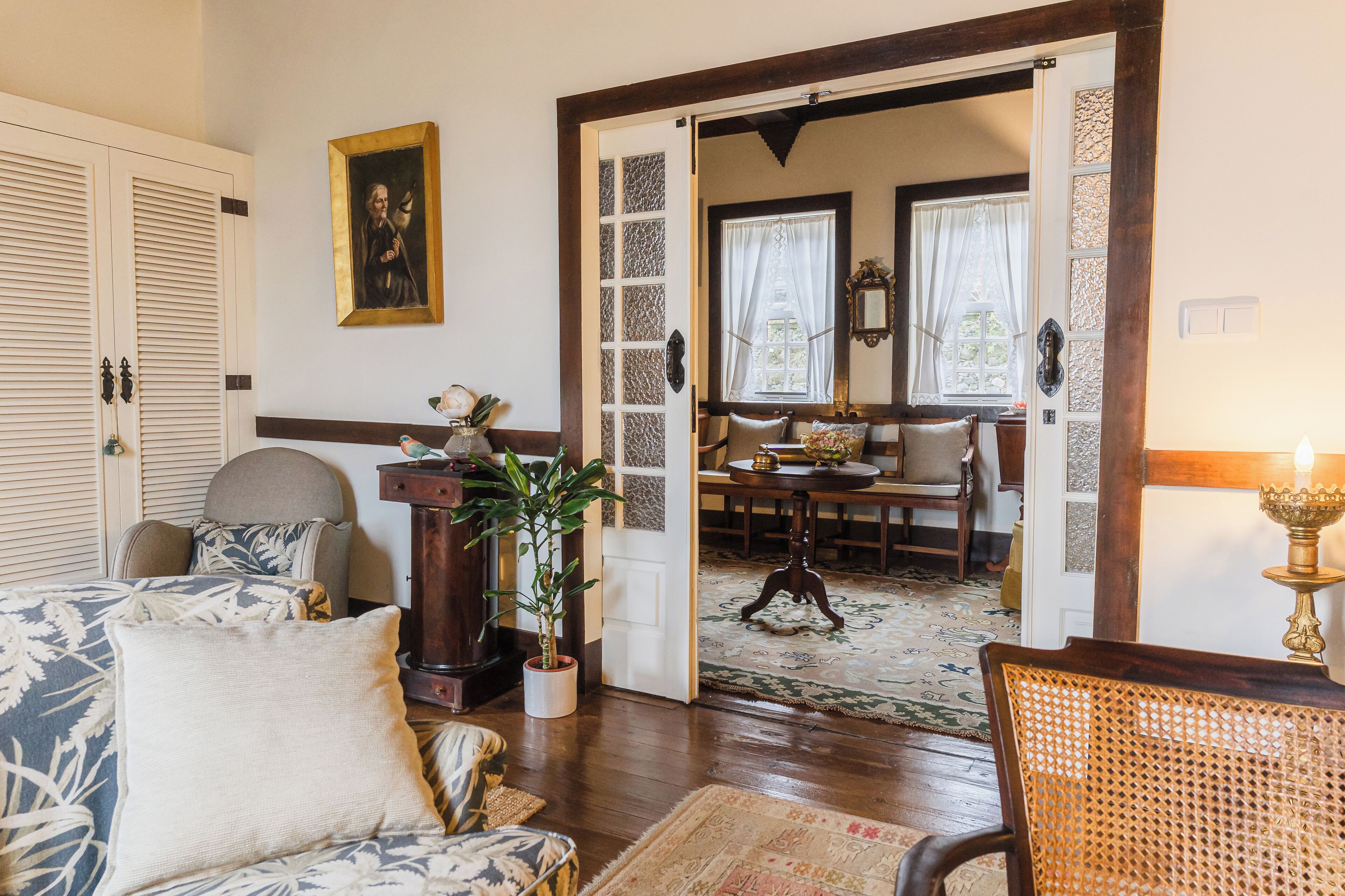 Habitación doble superior | Área de sala de estar