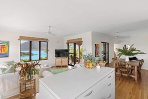 Dining - Shutehaven Beach House with Ocean Views. (Shute Harbour)