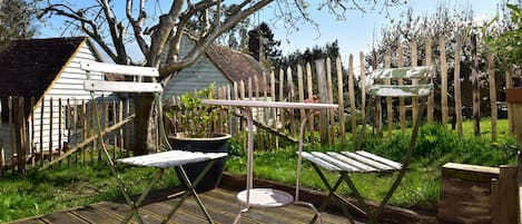 Romantische cottage, 1 slaapkamer | Terras