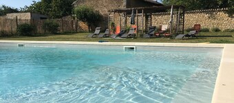 Charming outbuilding in the heart of the château-fort of Montreuil Bonnin Swimming pool 6 per