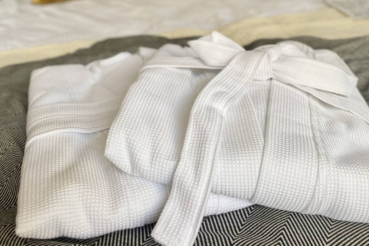 Premium bedding, pillow-top beds, free minibar, laptop workspace