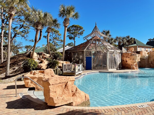 Indoor pool, outdoor pool