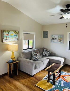 43-inch flat-screen TV with digital channels, TV - The Flying Toucan (Placencia)