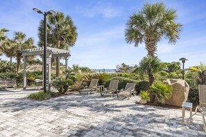 Terrace/patio - Early Booking Disc Oceanviews-Multi Balconies-Steps 2 Beach-Pool-1st Flr-Gated (Myrtle Beach)