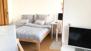 1 bedroom, iron/ironing board, travel crib, free WiFi