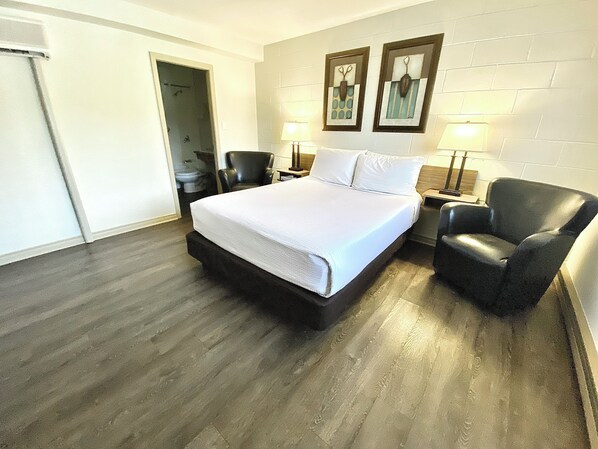 Standard Room, 1 Queen Bed, Accessible, Refrigerator & Microwave | Desk, blackout drapes, soundproofing, iron/ironing board