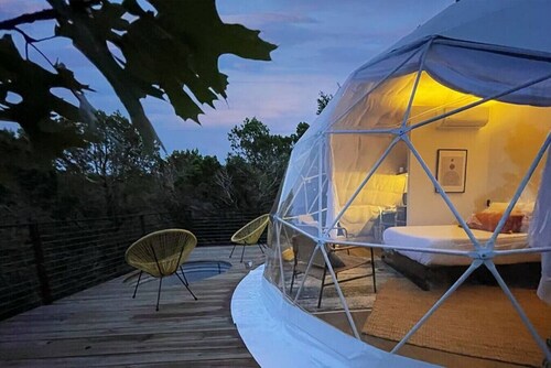 Vagary: Luxury Glamping in Treetop Dome + Dip Pool