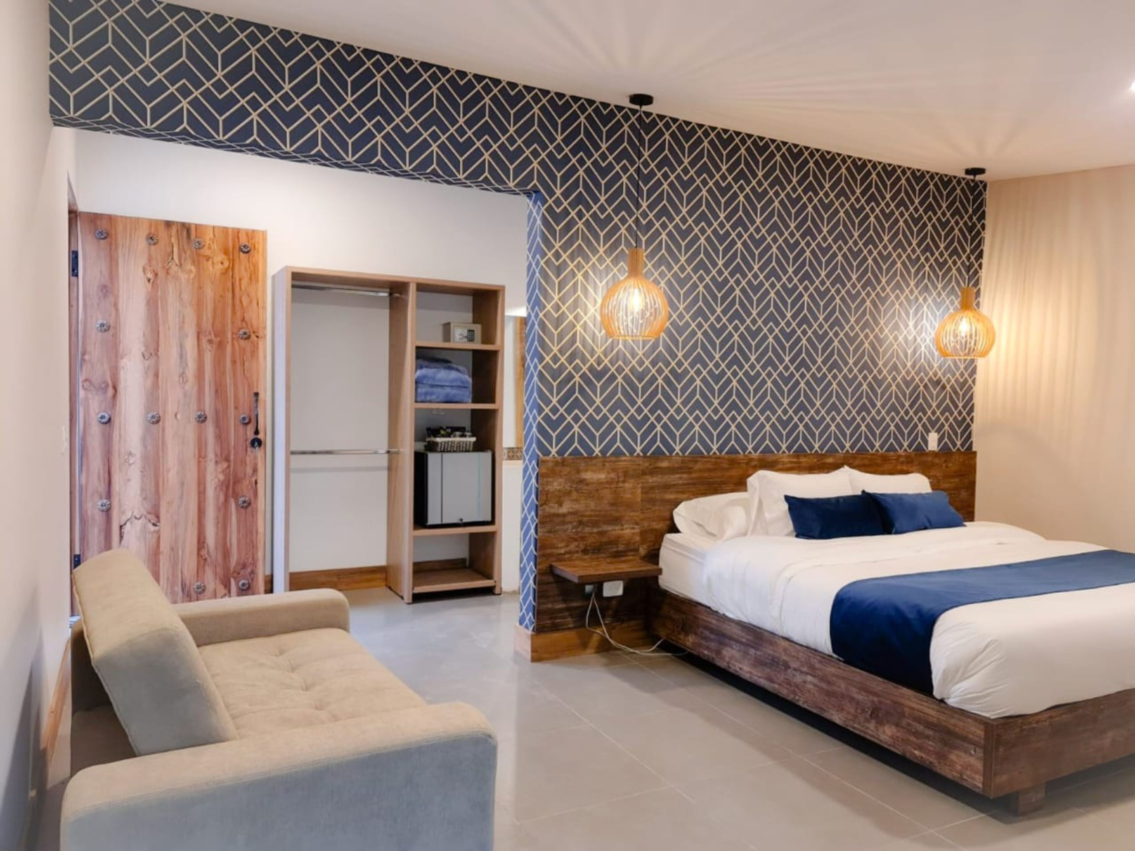 Egyptian cotton sheets, premium bedding, minibar, in-room safe
