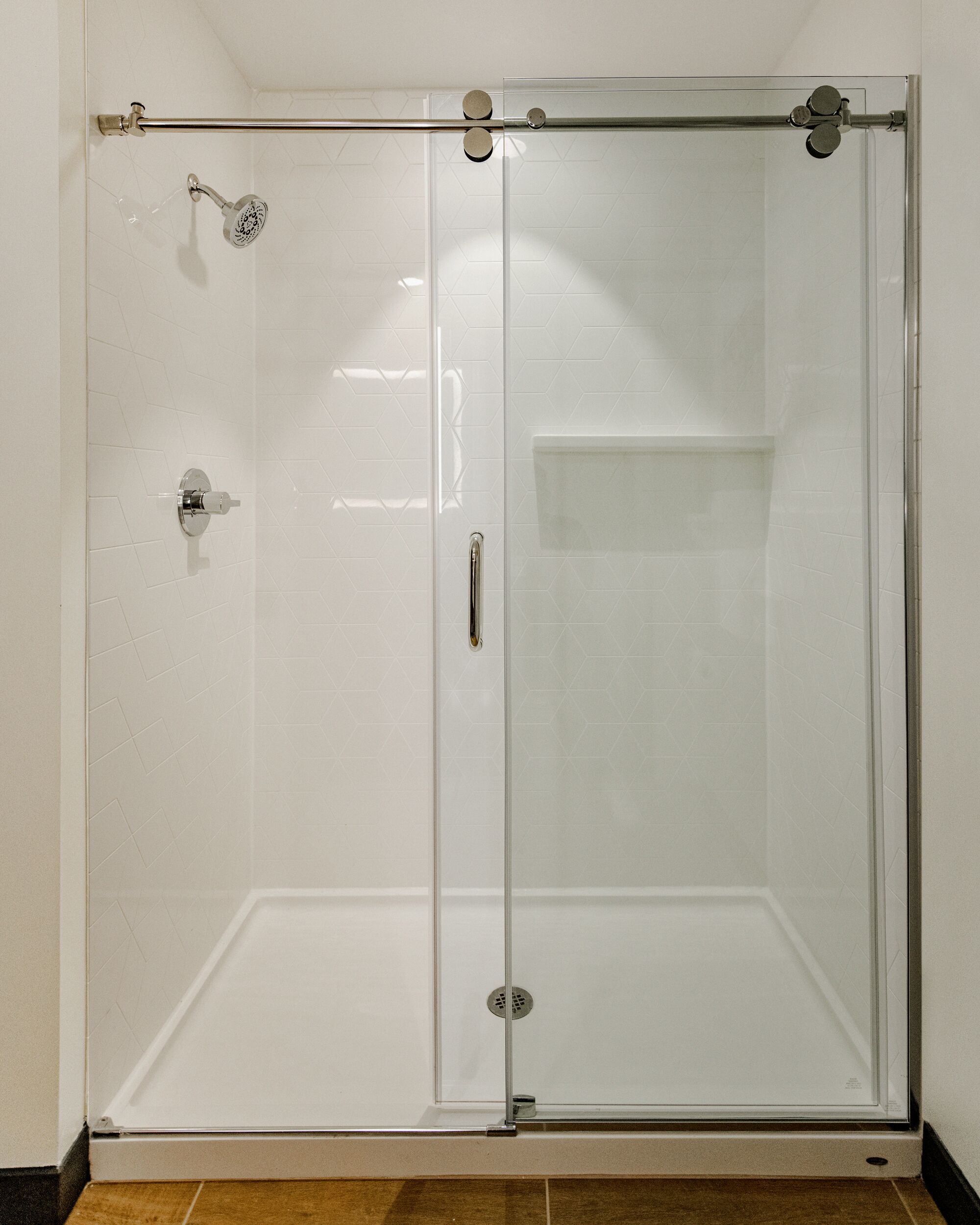 shower, designer toiletries, dressing gowns, towels