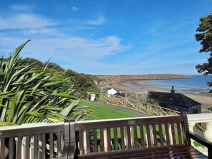 Property grounds - Just love the sunken seating area and fire pit in the garden. (Hunmanby, near Filey)