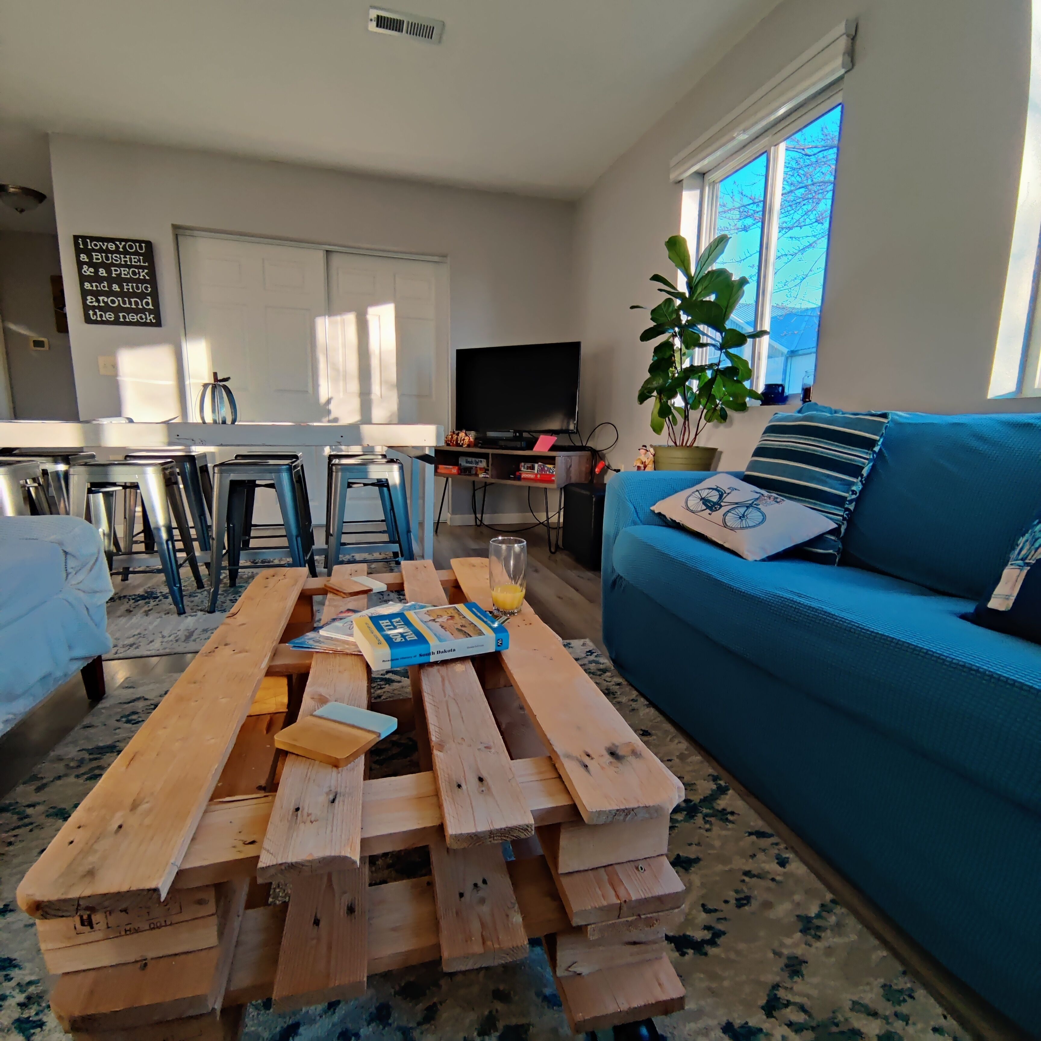 Smart-TV, DVD-Player, Bücher