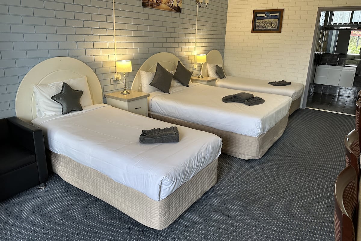 Familiekamer | Een bureau, gratis wifi, beddengoed, rolstoeltoegankelijk