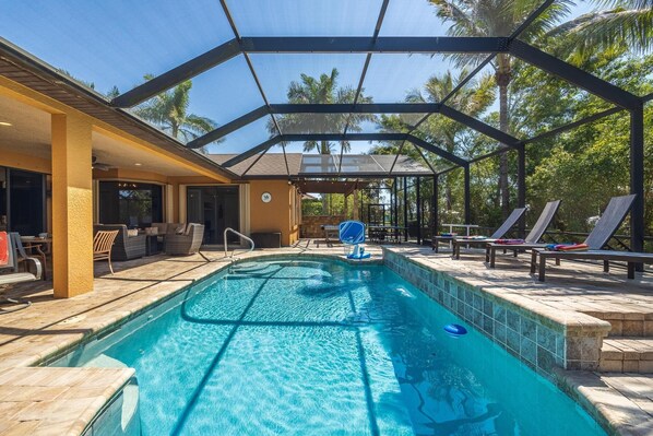 Una piscina climatizada