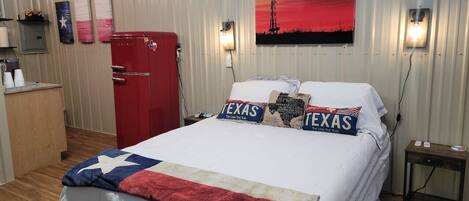 1 slaapkamer, een bureau, wifi, beddengoed