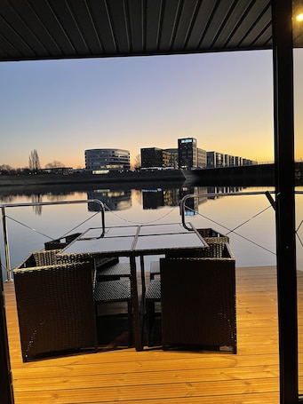 Condo conforto | Terraço/pátio. Hausboot Lore