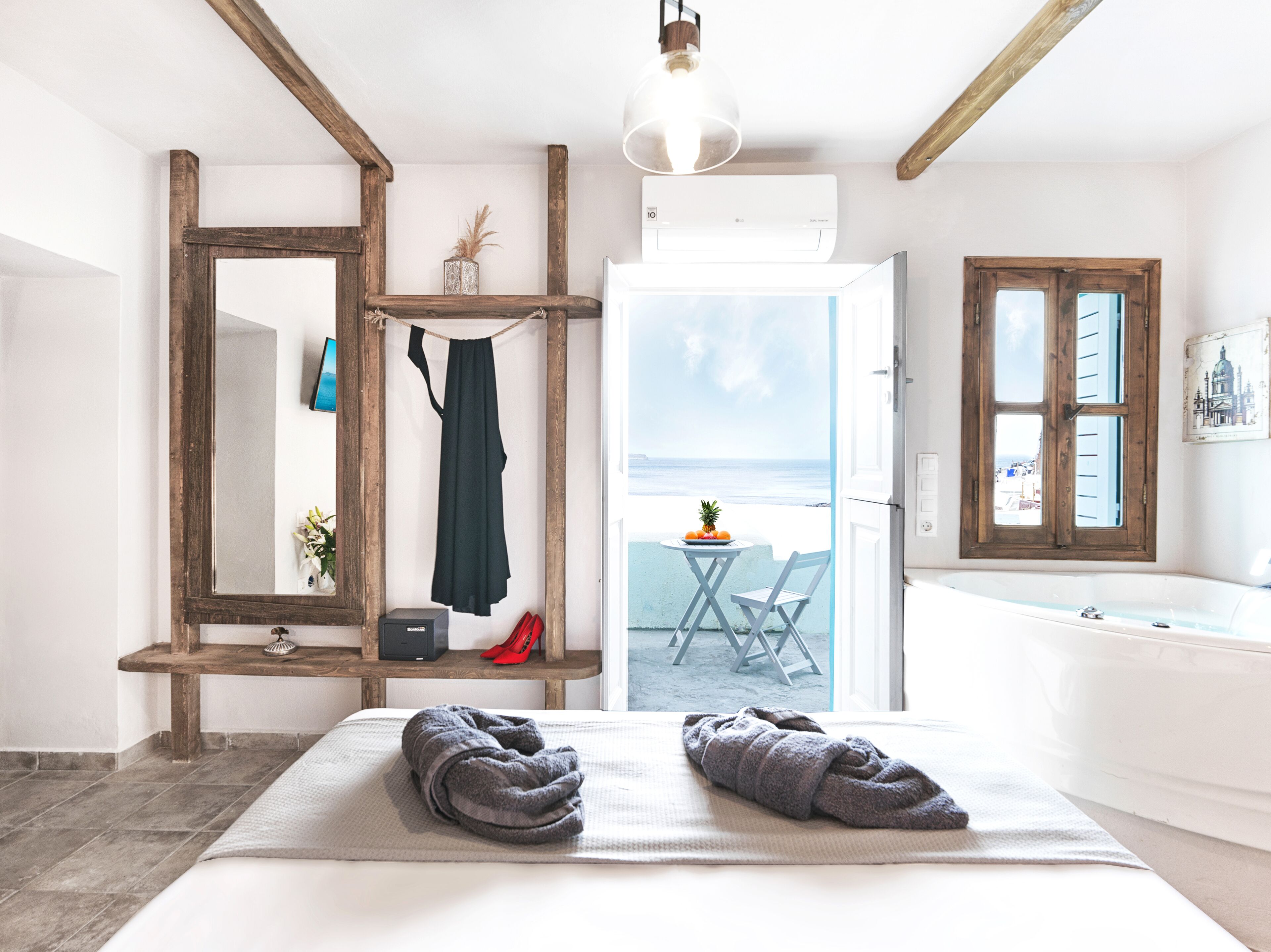 Comfort-Studiosuite, 1 Queen-Bett, Whirlpool, Meerblick | Ausblick vom Zimmer